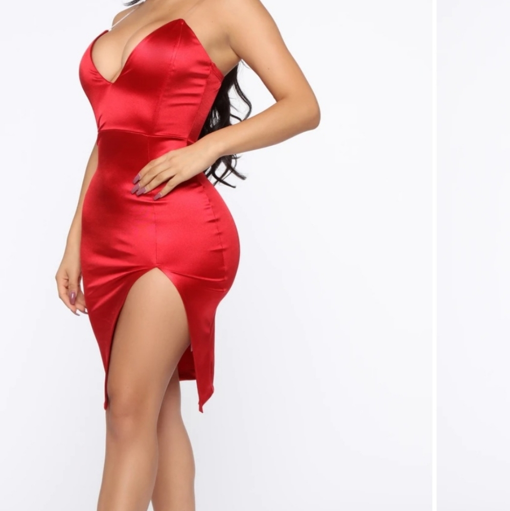 Sexy red dress